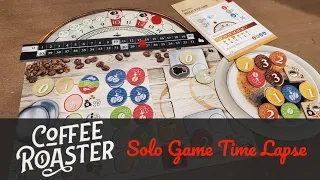 Gameplay Timelapse:  Coffee Roaster (Solo Board Game) in 4K