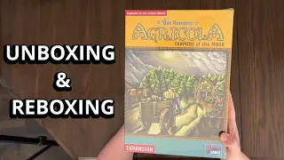 Agricola: Farmers of the Moor Expansion - Unboxing & Reboxing - What's in the box?