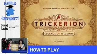 Trickerion Legends of Illusion Board Game – How to Play & Setup (CONCISE rules, drop the rulebook📖)