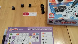 Dizzle. Roll and write board game - how to setup play and two player playthrough * Amass Games * HD