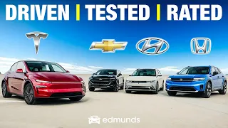 Tesla Model Y vs. Honda Prologue vs. Hyundai Ioniq 5 vs. Chevy Equinox EV | Electric SUV Battle