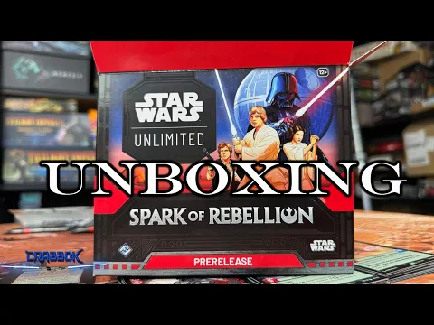 Star Wars Unlimited Spark of Rebellion Pre-Release Booster Box Unboxing