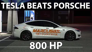 Tesla Model S Performance Raven Launch Control and braking test