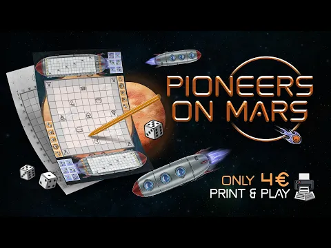 Pioneers on Mars: a Roll and Write Dice Battle - Kickstarter Video