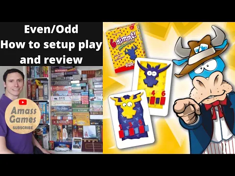 Even/Odd 6nimmt promo 25th anniversary How to set up, play and review by * AmassGames *