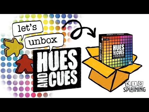 Let's Unbox Hues and Cues | Kidsplaining Board Game Unboxing