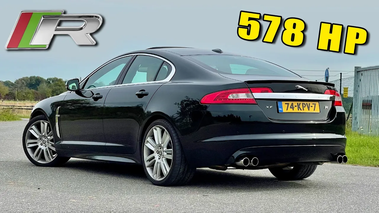 578HP Jaguar XFR | REVIEW on Autobahn [NO SPEED LIMIT]