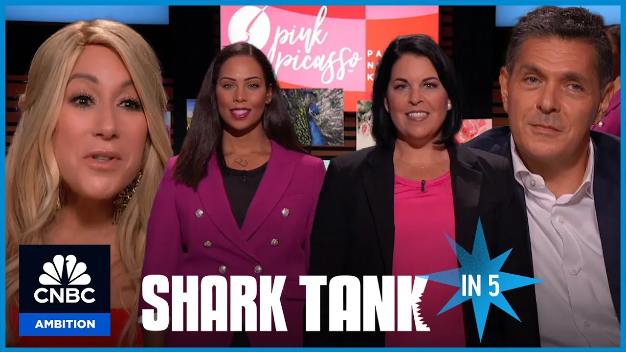 4 Sharks Bid to Turn Art Into Cash | Shark Tank In 5