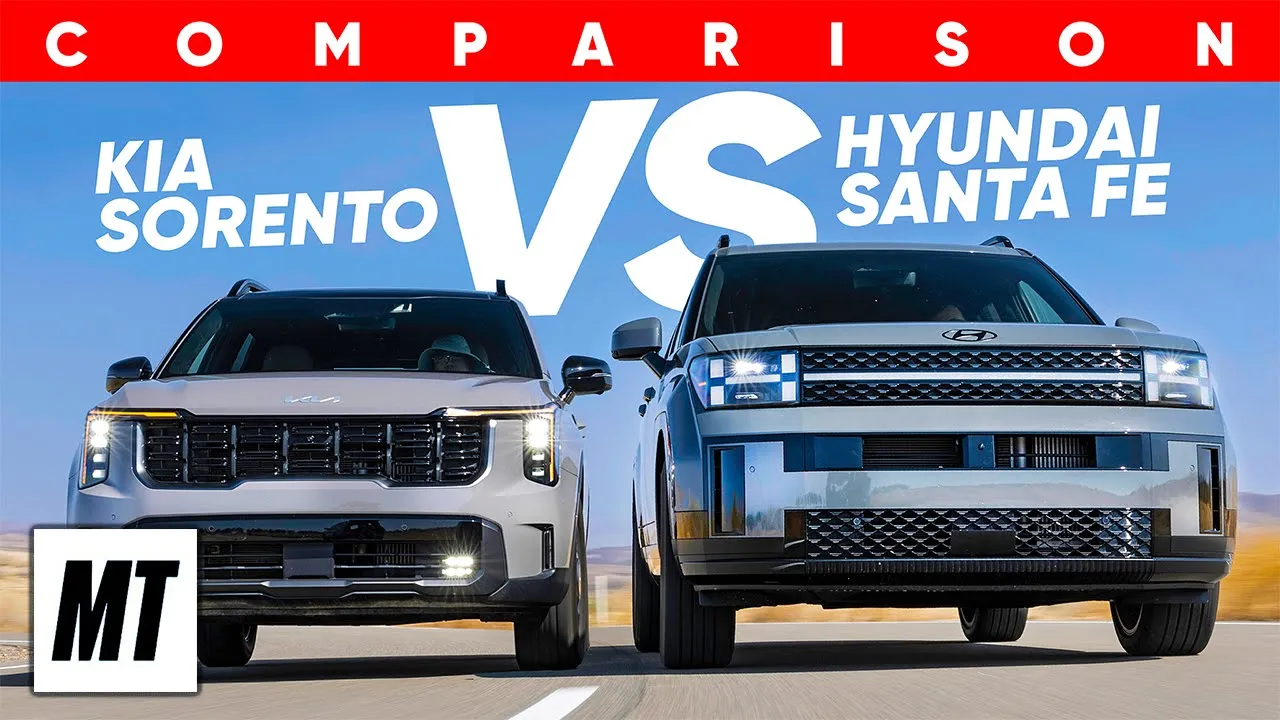 2024 Hyundai Santa Fe Calligraphy vs. 2024 Kia Sorento X-Pro: Comparison Test | MotorTrend