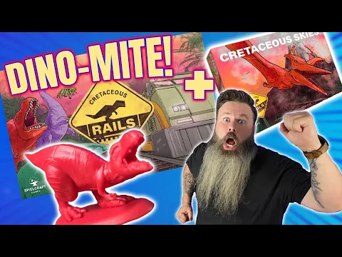 This Game is Dino-Mite! Cretaceous Rails and Cretaceous Skies Expansion Board Game Review