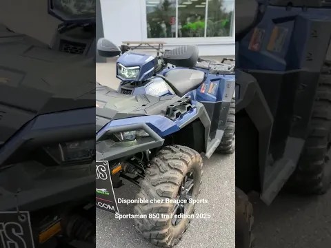 2025 Polaris Sportsman 850 Trail - Springfield Blue Atelier Polaris Expert En Beauce Thumbnail alt
