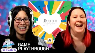 Ambie and Crystal play Décorum | Playthrough
