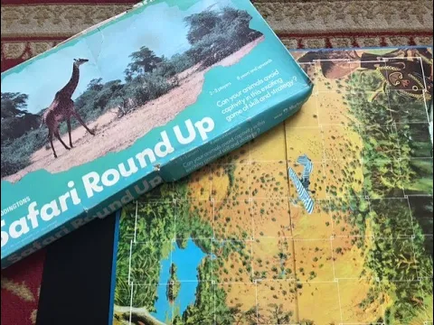 Safari Round Up board game from 1973