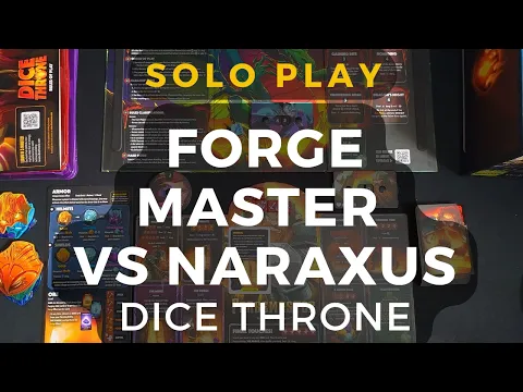 Dice Throne Vanguard: Forge Master vs Naraxus Solo Gameplay | DaniCha