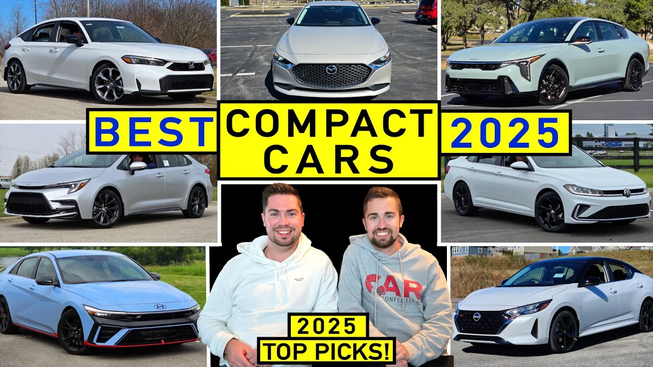 BEST Compact Cars for 2025! -- Our TOP Affordable Compact Sedans After Reviewing ALL of Them!