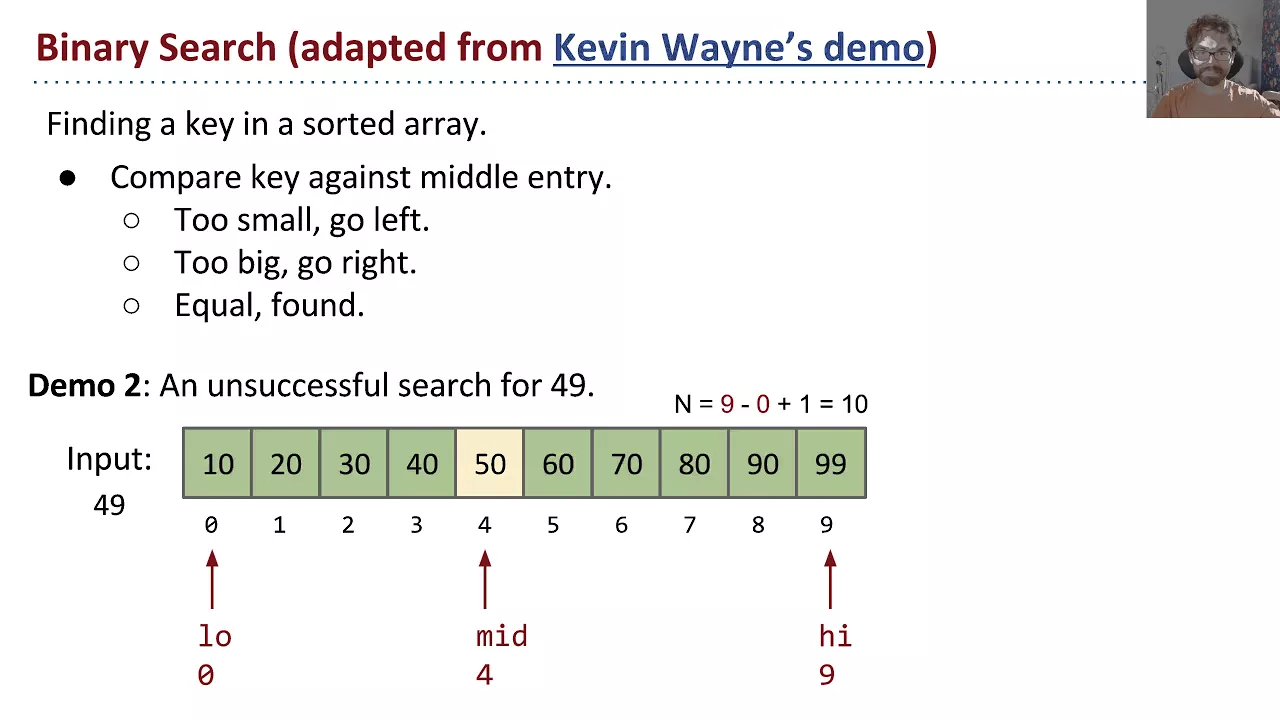 Binary search video screencapture