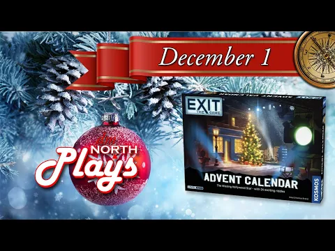Exit The Game 2024 Advent Calendar: The Missing Hollywood Star (December 1) Board Game Gameplay