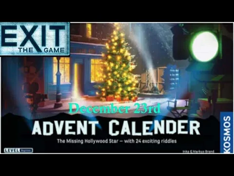 Exit The Game: The Missing Hollywood Star - December 23rd