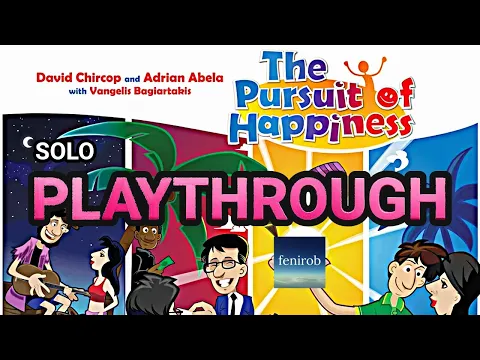 The Pursuit of Happiness Board Game | Solo Playthrough