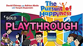The Pursuit of Happiness Board Game | Solo Playthrough