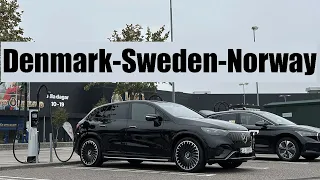 Driving The Mercedes EQE SUV 43AMG From Norway To SOUTHERN EUROPE | DAY 4 | Odense-Oslo (800km)
