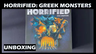 Unboxing Horrified Greek Monsters board game