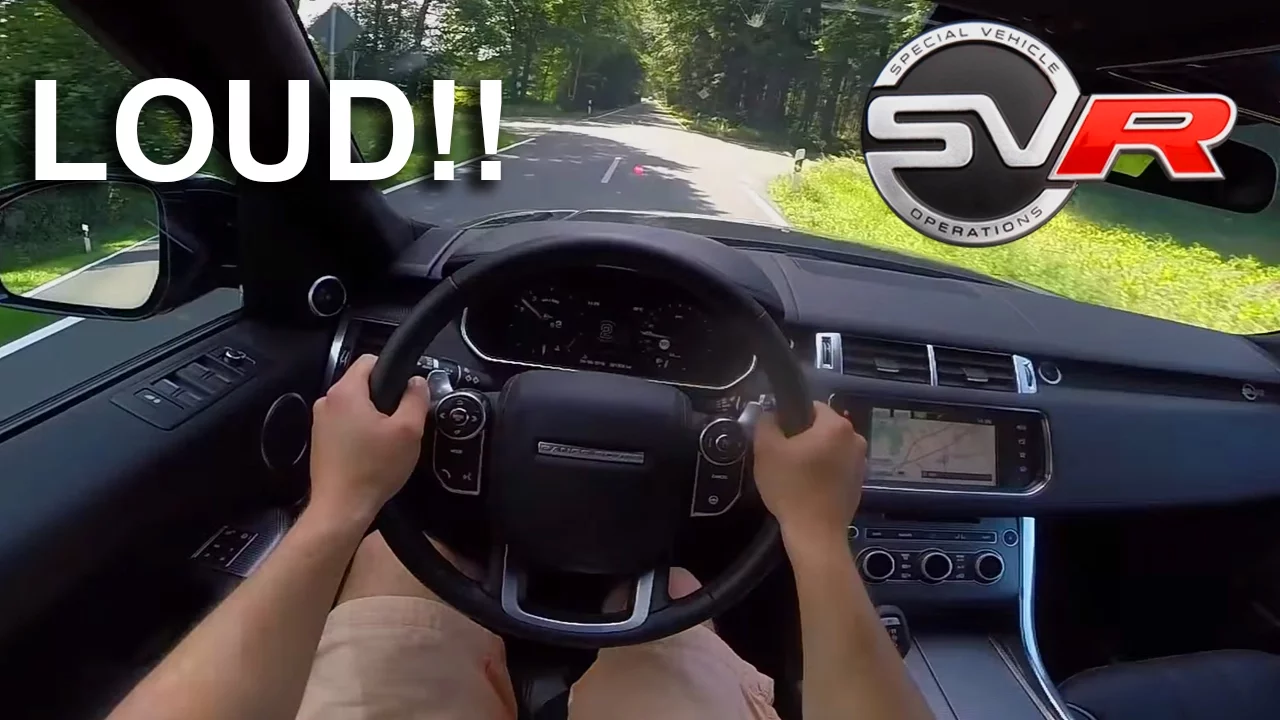 Range Rover Sport SVR Sound Acceleration LOUD! POV - 5.0 V8 Supercharged