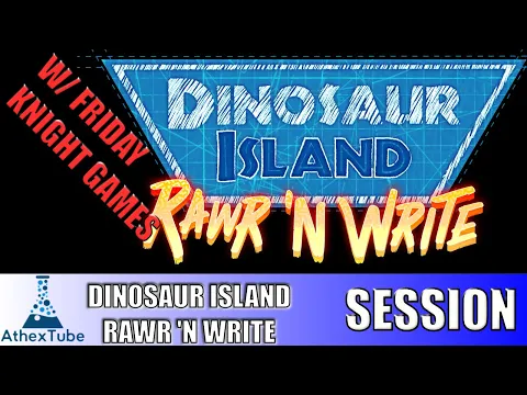 Dinosaur Island Rawr and Write Board Game Playthrough Session With Friday Knight Board Games Podcast