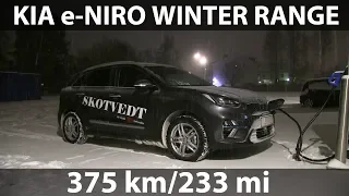 Kia e-Niro winter range test