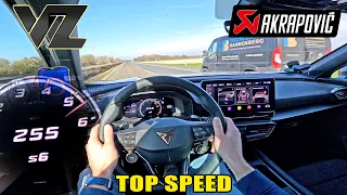 CUPRA FORMENTOR VZ 310 AKRAPOVIC // 255KMH TOP SPEED on AUTOBAHN