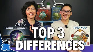 Top 3 Differences: Terra Mystica and Age of Innovation. Plus Terra Nova and Gaia Projects.