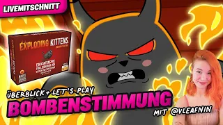 EXPLODING KITTENS - Bombenalarm mit @vleafnin - Regeln & Let's Play - powered by Asmodee
