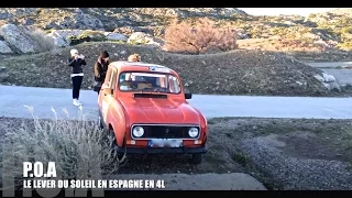 Renault 4L : Lever du soleil en Espagne