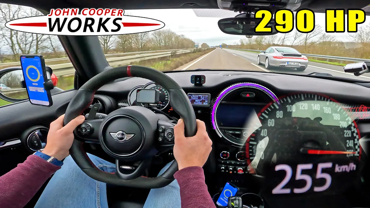 MINI JCW PRO 290HP on AUTOBAHN [NO SPEED LIMIT]