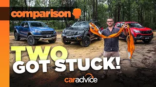 TWO GOT STUCK! N-Trek Warrior v Ranger Raptor v Colorado SportsCat: 2020 Off-road ute comparison