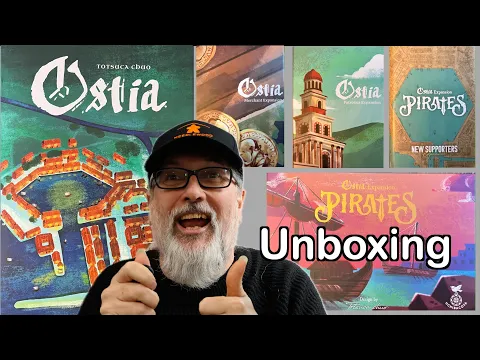 Ostia Board Game | Pirates Expansion | Merchants, Patronus & New Supporters Expansions | Unboxing