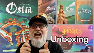 Ostia Board Game | Pirates Expansion | Merchants, Patronus & New Supporters Expansions | Unboxing