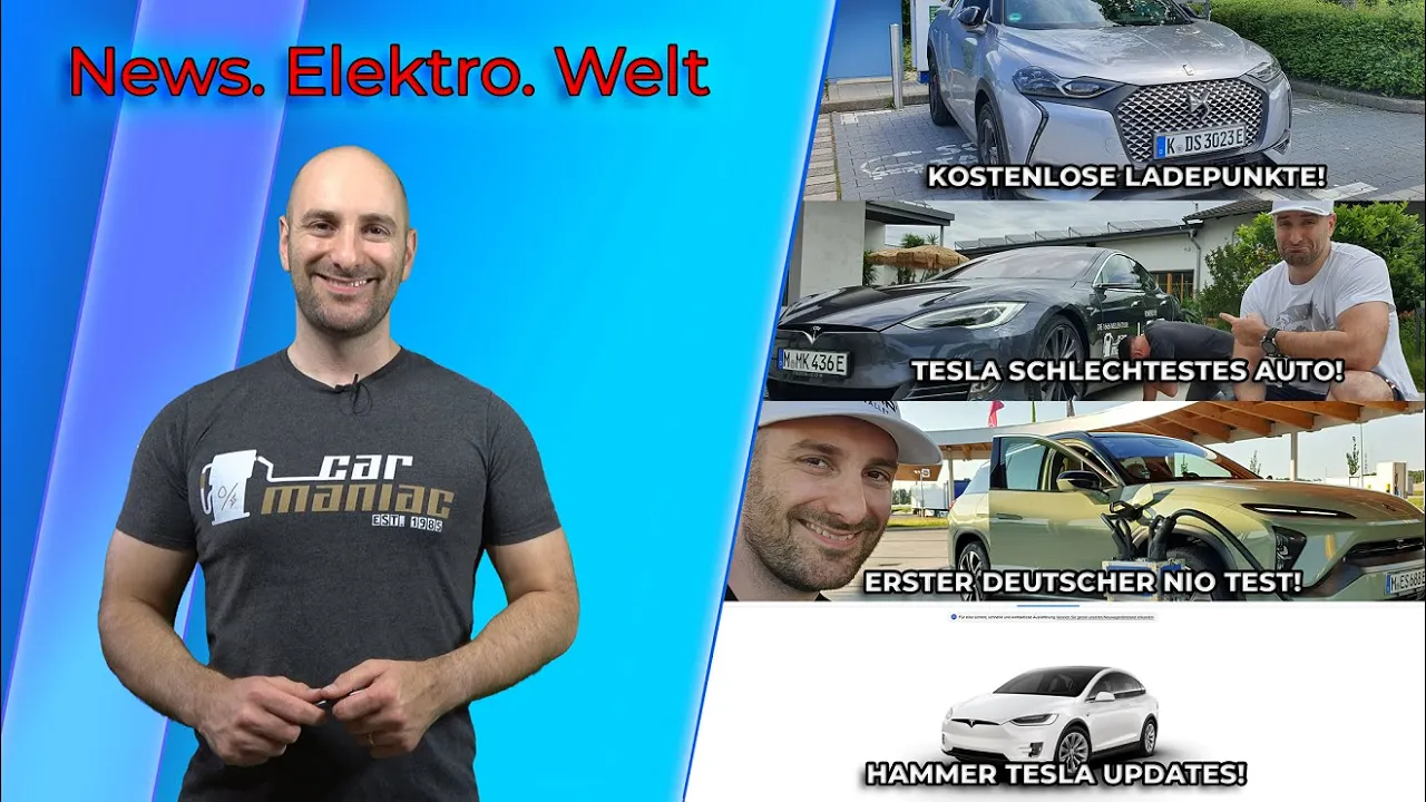 NEWSFLASH: Tesla schlechtestes Auto, NIO ES6 erster Test, Wahnsinns Tesla Updates, Kostenlos Laden