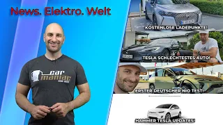 NEWSFLASH: Tesla schlechtestes Auto, NIO ES6 erster Test, Wahnsinns Tesla Updates, Kostenlos Laden