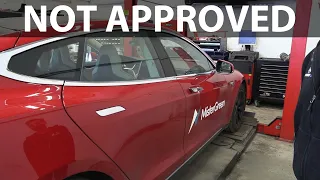Periodic roadworthiness test (EU test) on 2013 Tesla Model S P85 (MF)