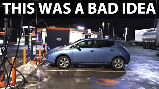 2013 Nissan Leaf 24 kWh 500 km challenge part 1