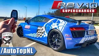 802HP Audi R8 V10 Plus SUPERCHARGED MTM | REVIEW POV on AUTOBAHN by AutoTopNL