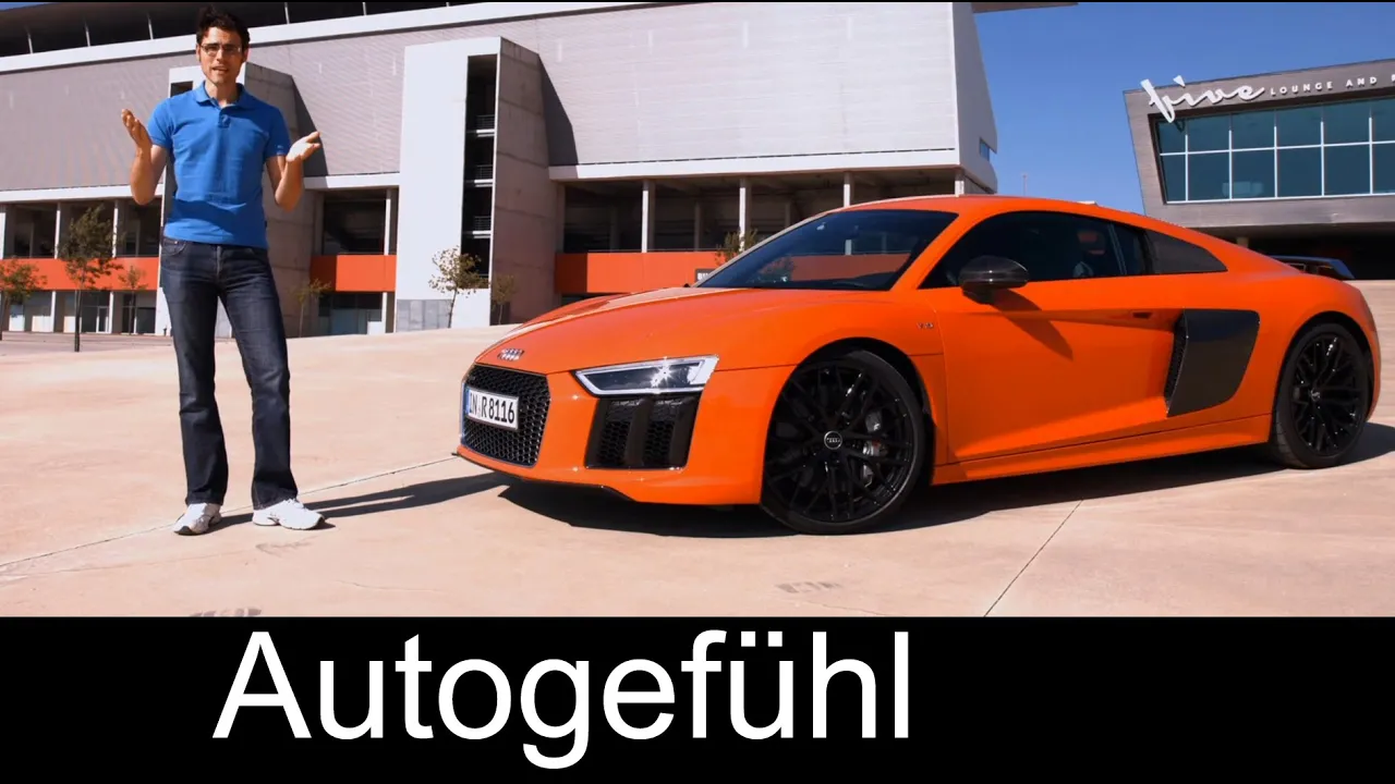 FULL REVIEW All-new Audi R8 V10 plus test driven 2016 with racetrack - Autogefühl