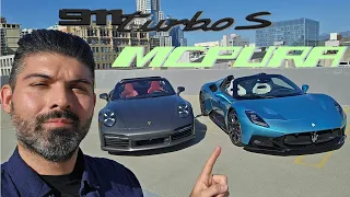 Porsche 911 Turbo S vs Maserati MCPura | A Real World Comparison