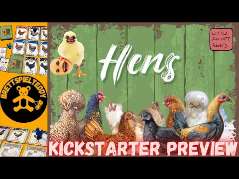 Hennen - Hens - Spiel - Kickstarter Preview - Brettspiel Teddy - Board Games