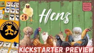 Hennen - Hens - Spiel - Kickstarter Preview - Brettspiel Teddy - Board Games 🐻
