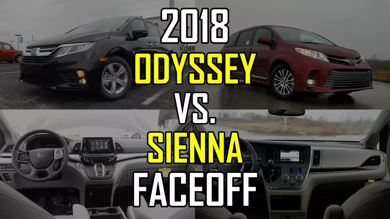 2018 Honda Odyssey EX-L vs. 2018 Toyota Sienna XLE: Faceoff Comparison