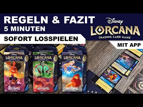 Disney Lorcana Regeln Ravensburger Regelerklärung + Fazit Review Brettspiel Brettspielgarde