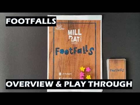 Footfalls Card Game Overview and Play Through