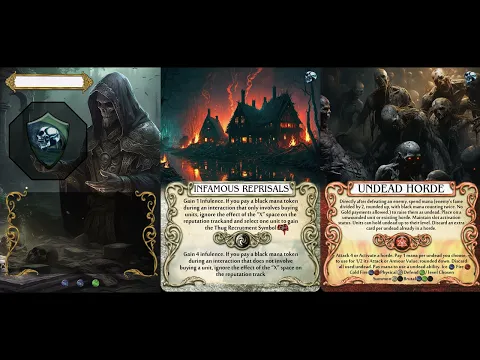 01 - Play Test - PnP Custom Mage Knight - Necromancer (1 handed solo)